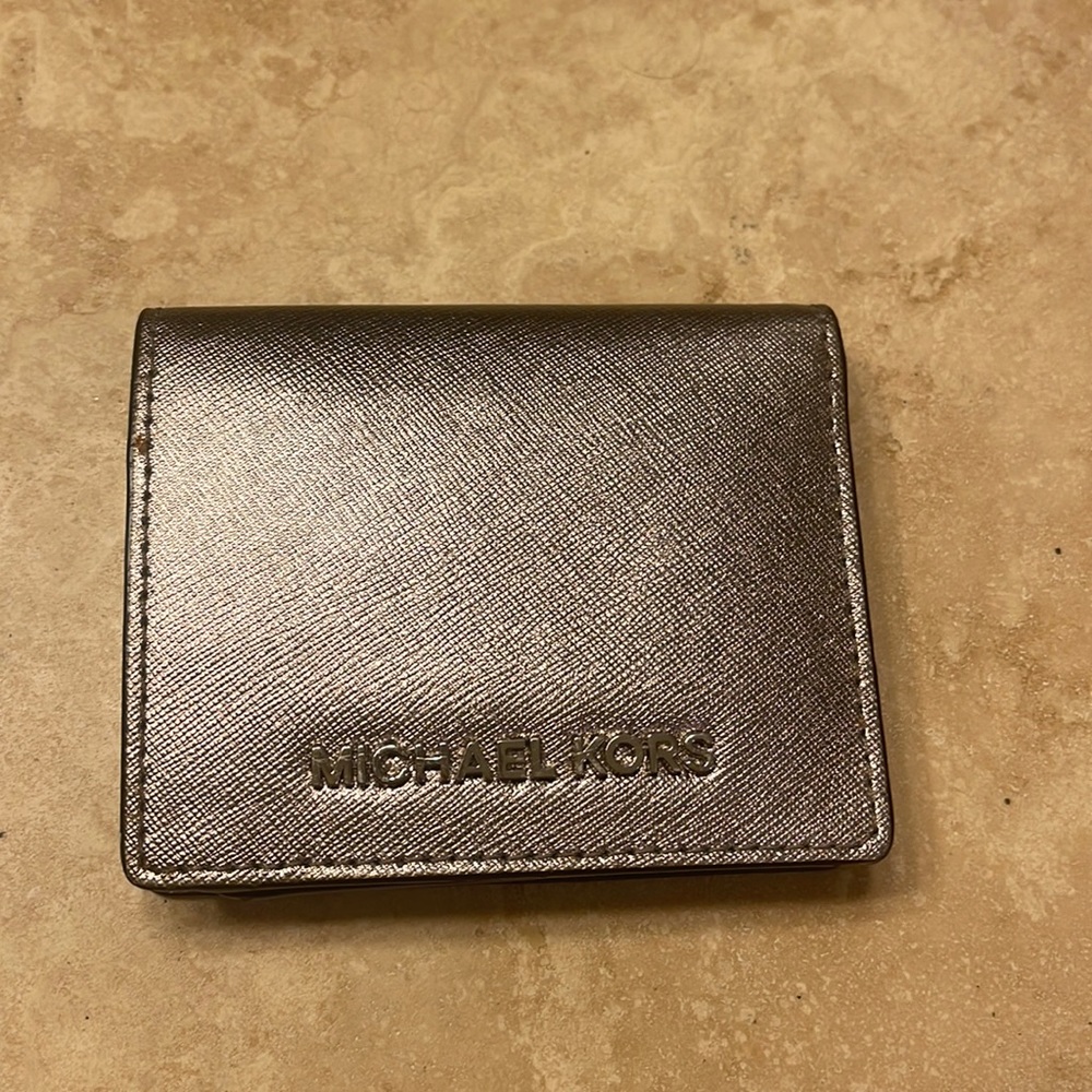 Tan Bronze Michael Kors Small Wallet